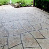 Random pattern patio